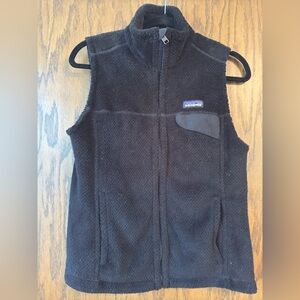 Patagonia Women’s S Black Synchilla Snap-T Fleece Vest Small